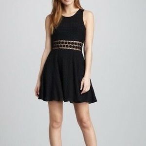 Free People Black Crochet Dress